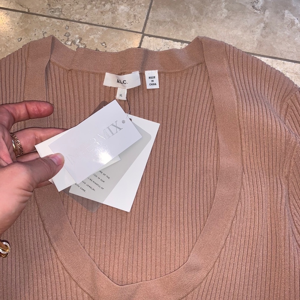 A.L.C Declan Ribbed Top - Picture 6 of 9
